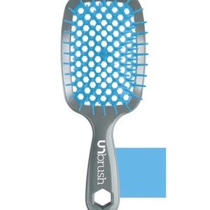 FHI HEAT Unbrush Wet & Dry Vented Detangling Hair Brush (Sky) NIB